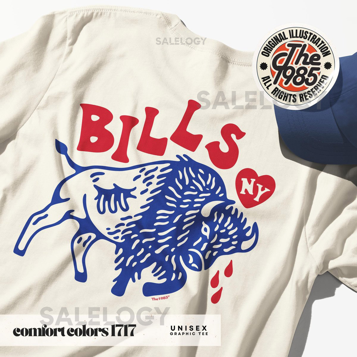 Buffalo NY Football Retro Shirt Bills Game Day Shirt for Fans Old School Bills Gear Go Bills Bills Mafia Comfort Colors Graphic T-Shirt_296