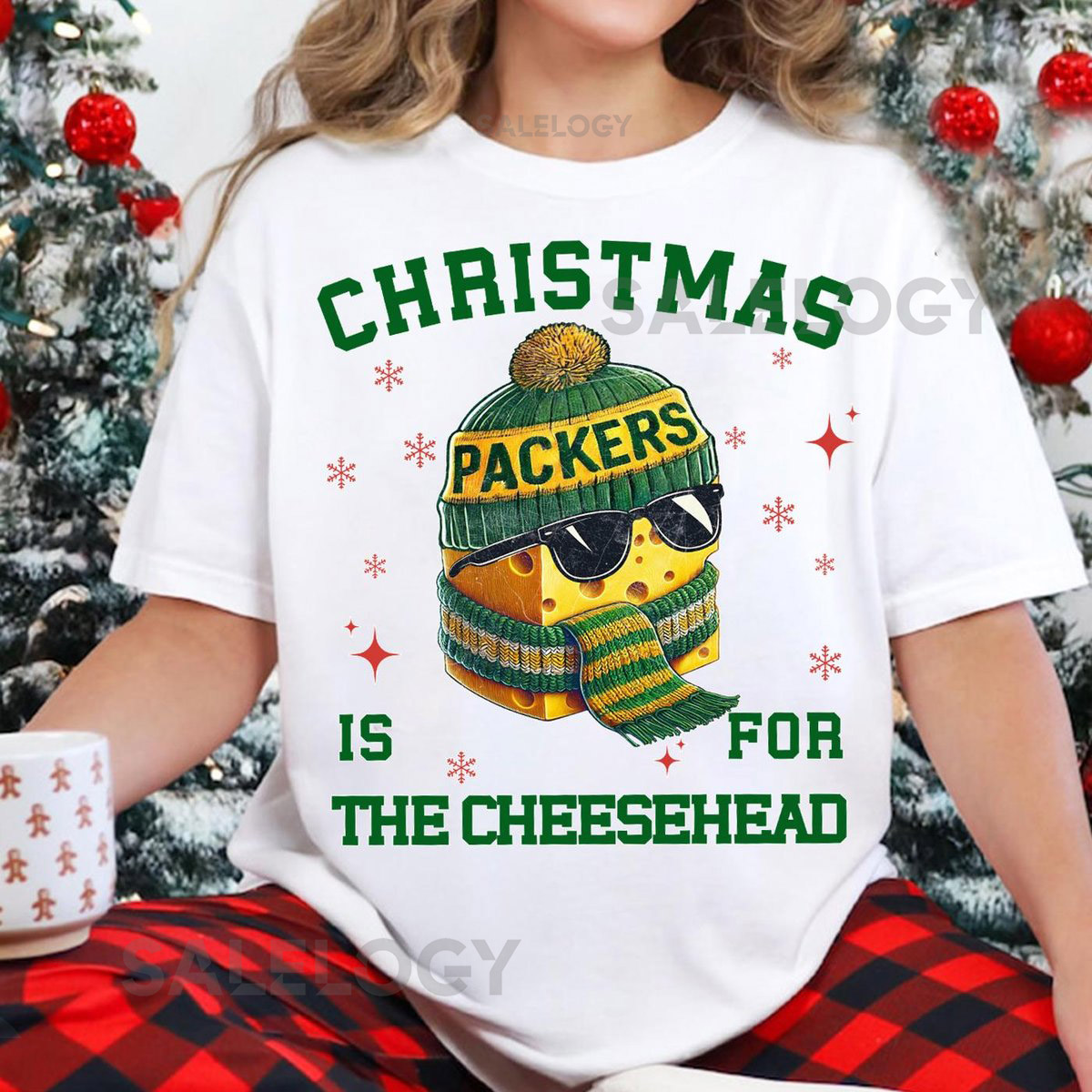 Green Bay Football Mascot Christmas T-Shirt Green Bay Football Christmas Shirt Santa Sweatshirt Fan Holiday Tee Funny Christmas_382