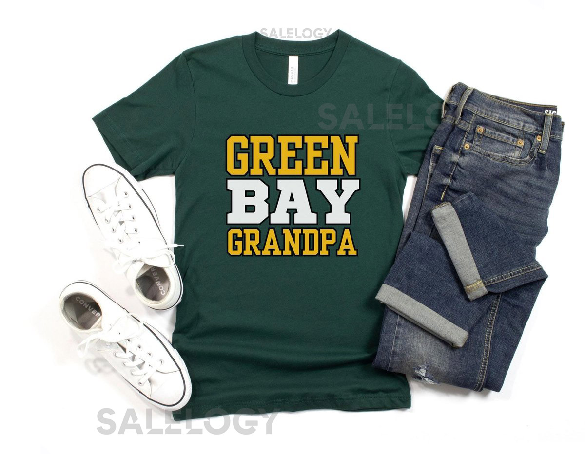 Green Bay Grandpa Shirt Cute Wisconsin Shirt Green Bay Shirt for Men Wisconsin Gift Packers Shirt Gift for Dad Grandpa Gift_439