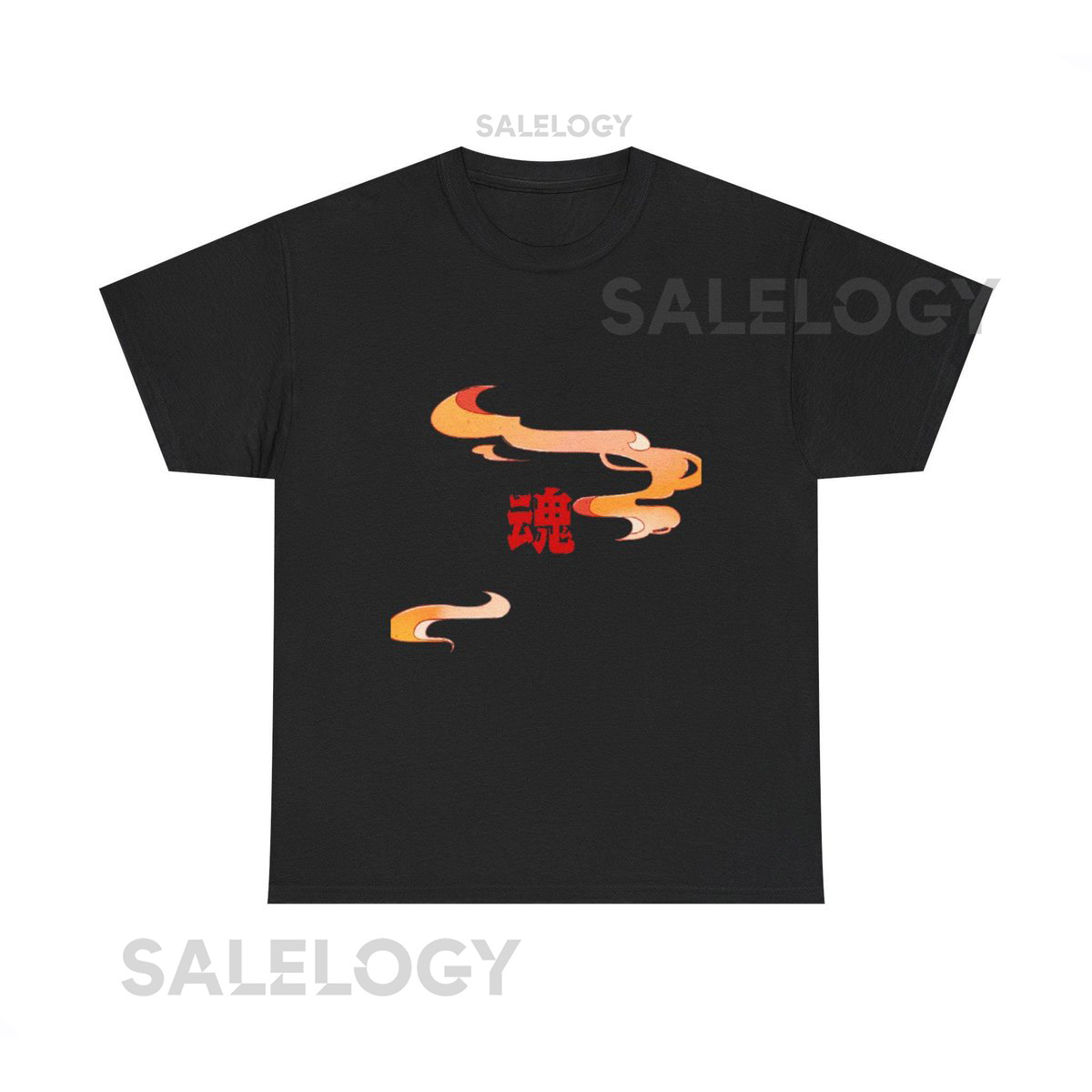Kanji Fire T-shirt Japanese Calligraphy Ninja Flame Tee_216
