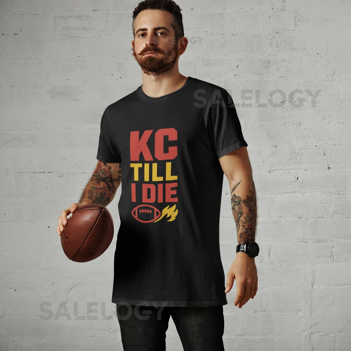 KC Till I Die Tee Kansas City Football Chiefs Fan Shirt_413