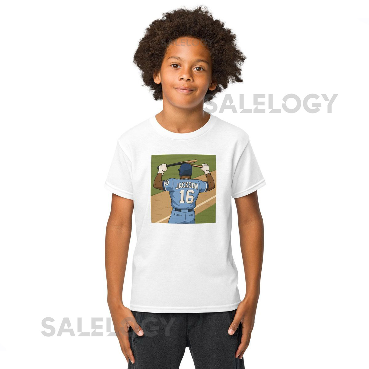 Bo Jackson Breaks Bat Cartoon Youth t-shirt_39