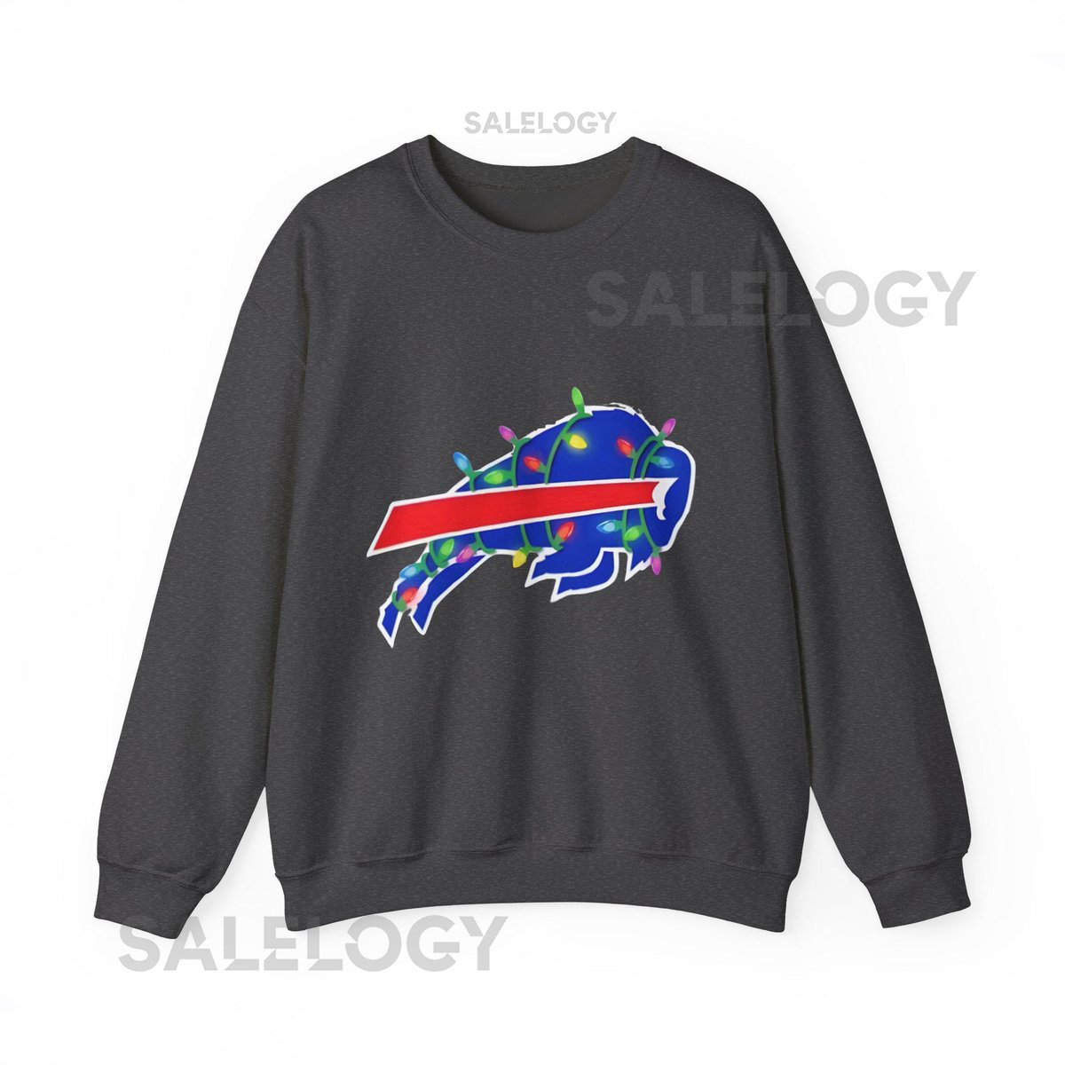 Buffalo Bills Christmas Lights Sweatshirt NFL Holiday Logo Festive Football Sweater Winter Sports Fan Gift Cozy Crewneck Pullover_223