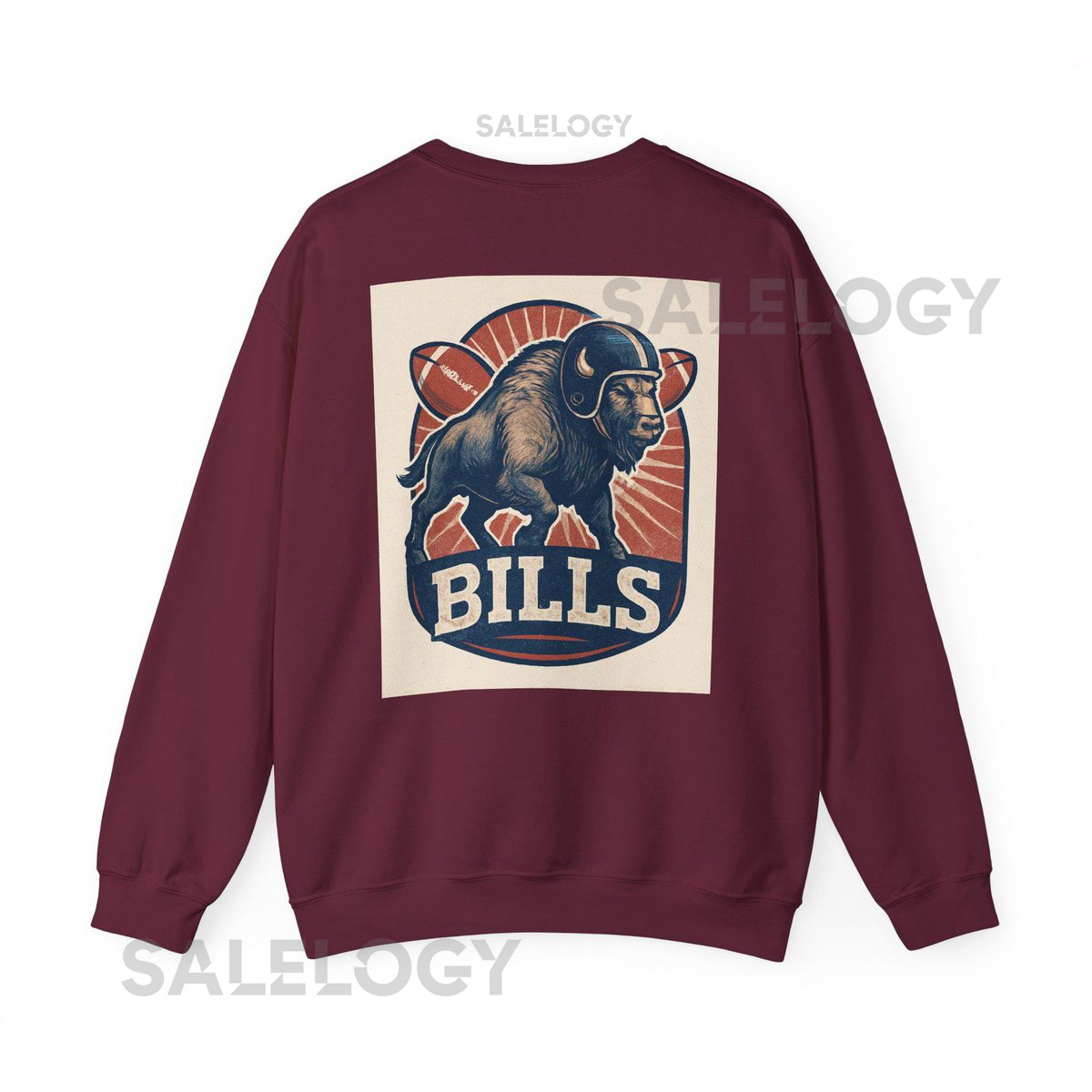 Vintage Buffalo Bills Logo sweatshirt Sports Team Apparel_1001