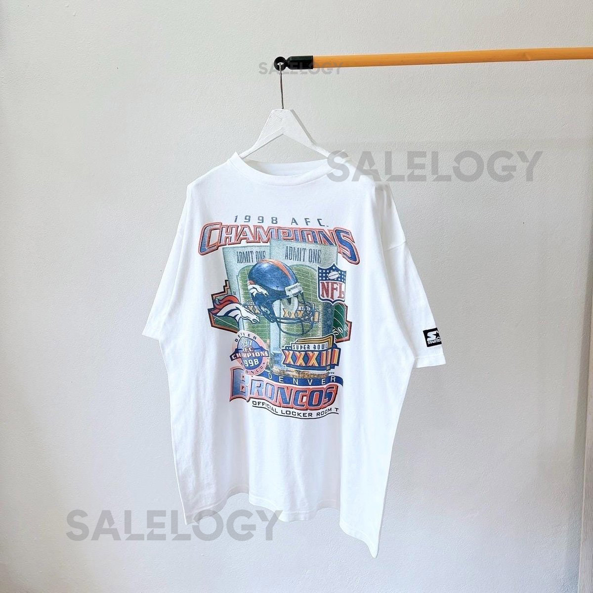 Vintage 1990s Starter USA Denver Broncos NFL T-shirt size XL_474
