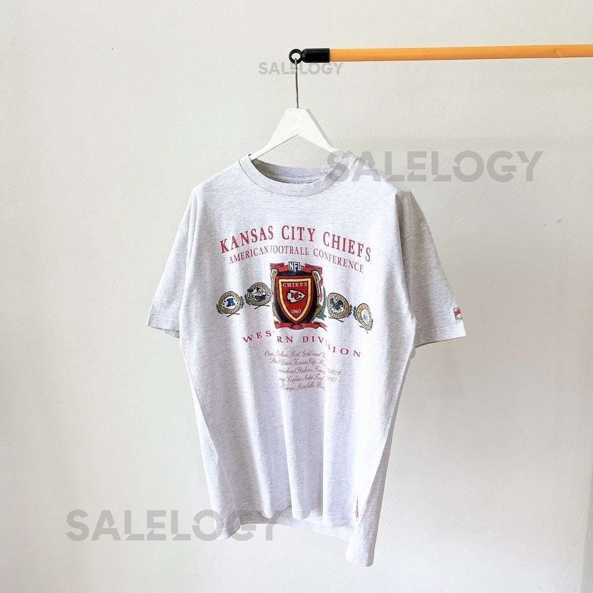 Vintage 1990s Nutmeg USA Kansas City Chiefs NFL T-shirt size XL_779