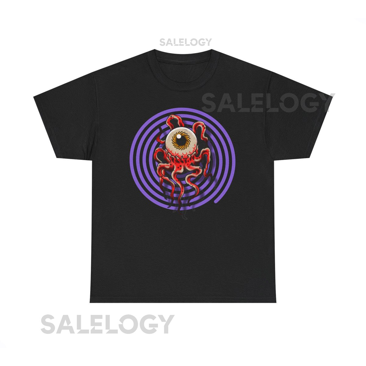 T.ocellus Eye eyeball alien xenomorph alien earth Tee Psychedelic Spiral Graphic Shirt_158