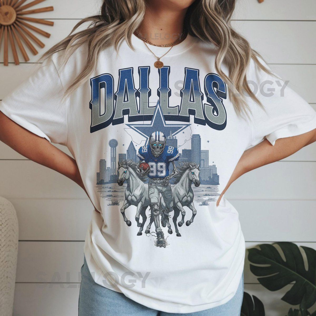 Vintage Dallas Cowboys T-Shirt Retro Dallas Football Tee Old School Gameday Shirt Dallas Fan Gift Cowboy Football Graphic Tee_556