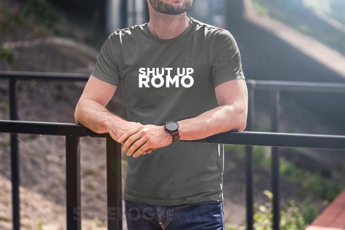 Shut Up Tony Romo Football T-Shirt Football Fans Tee Sports Apparel Unisex Romo NFL Shirt_135