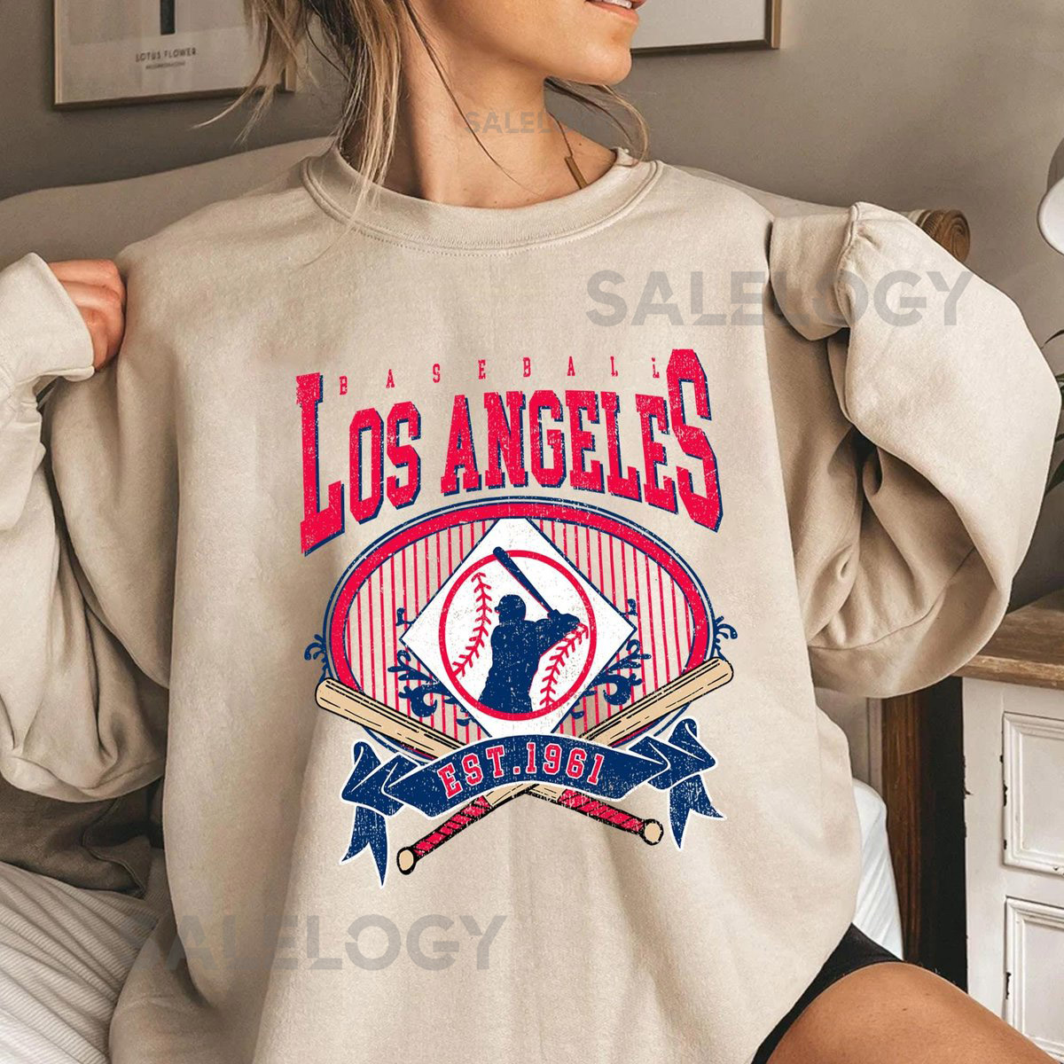 Los Angeles Baseball Vintage T-Shirt Retro Game Day Sweatshirt Classic Hoodie Fan Gift_387