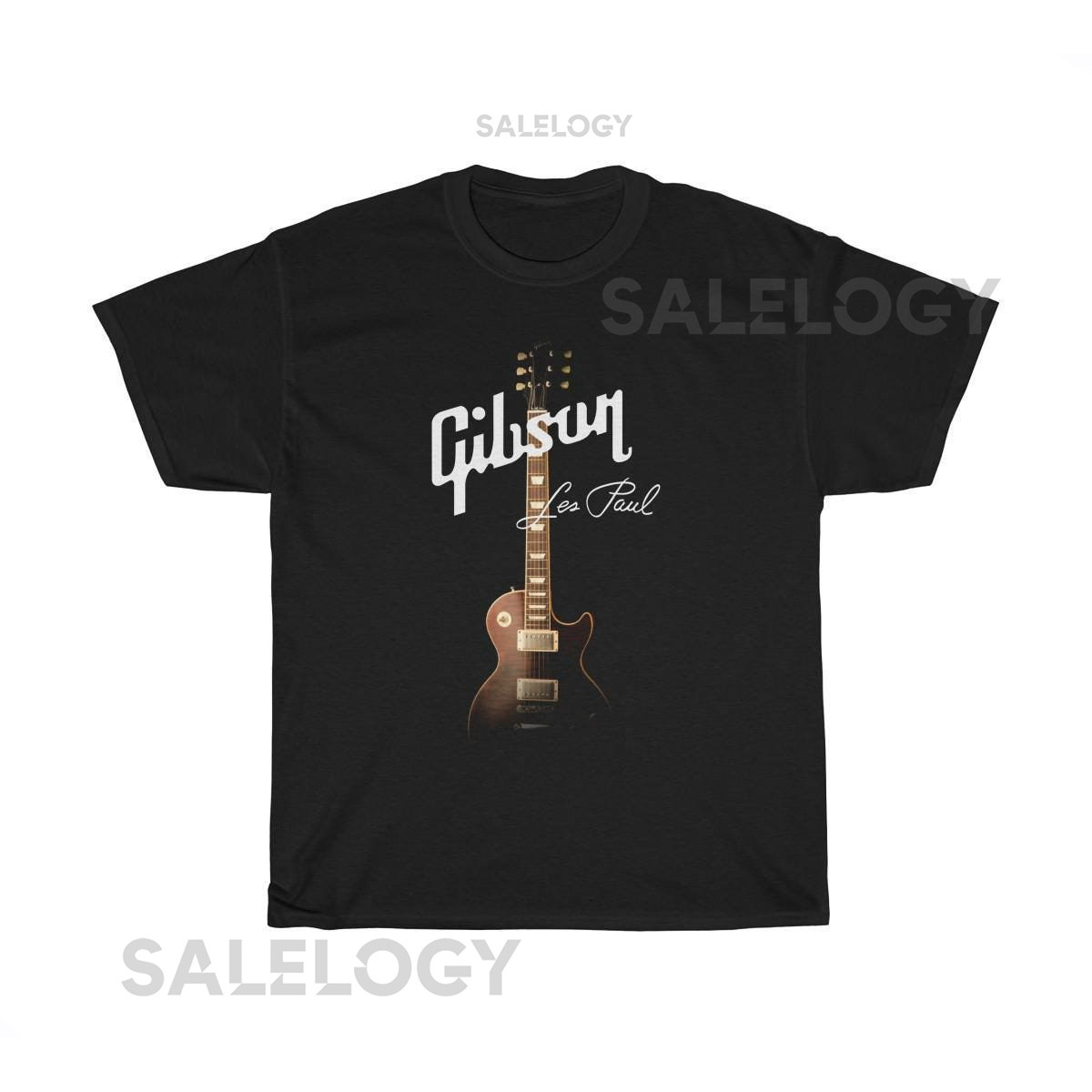 GIBSON LES PAUL Guitar Black Men's Unisex T-Shirt_481