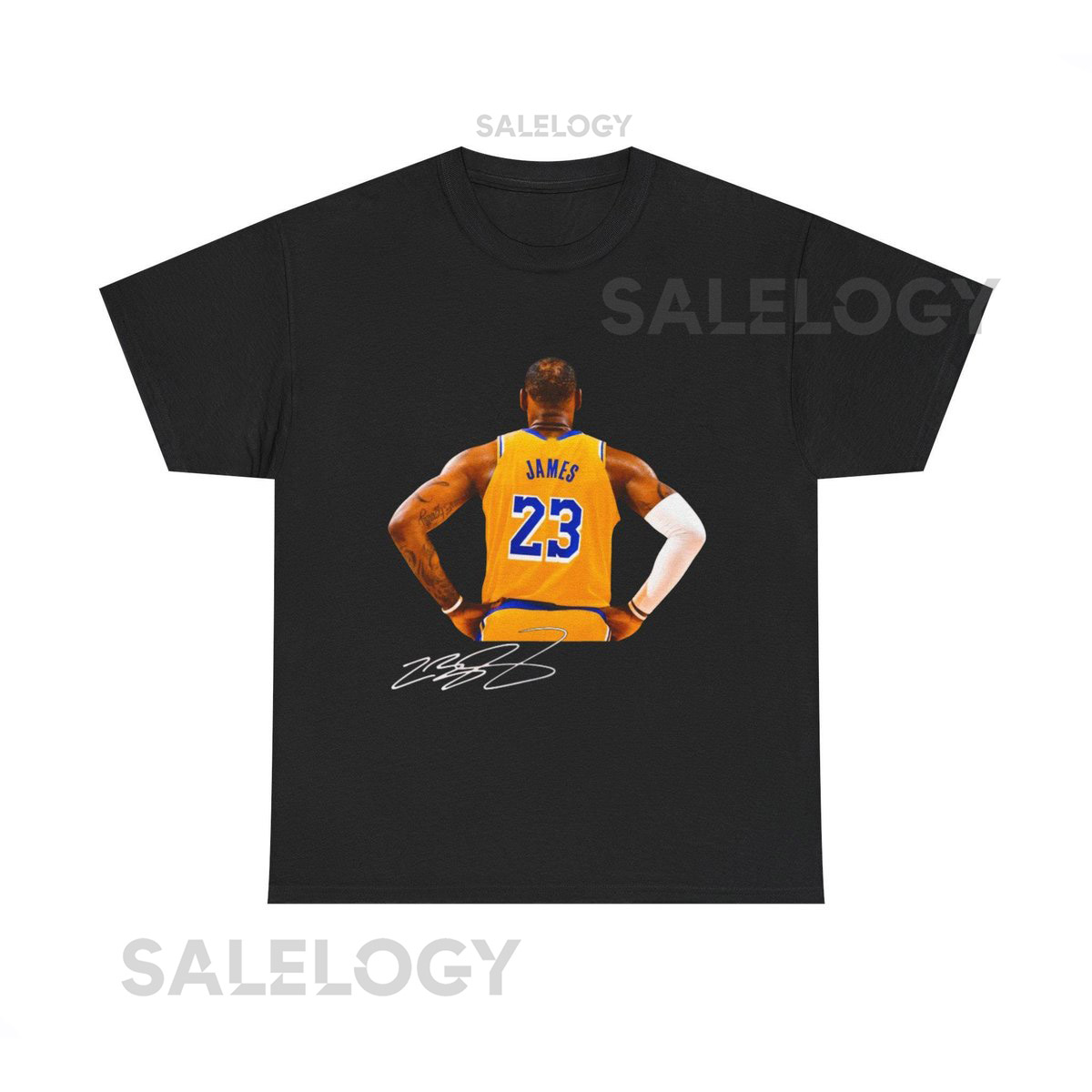 Lebron James Los Angeles Lakers T Shirt Autograph Edition Basketball Fan Tee Sports Shirt Lakers Gift Basketball Lover Top_378