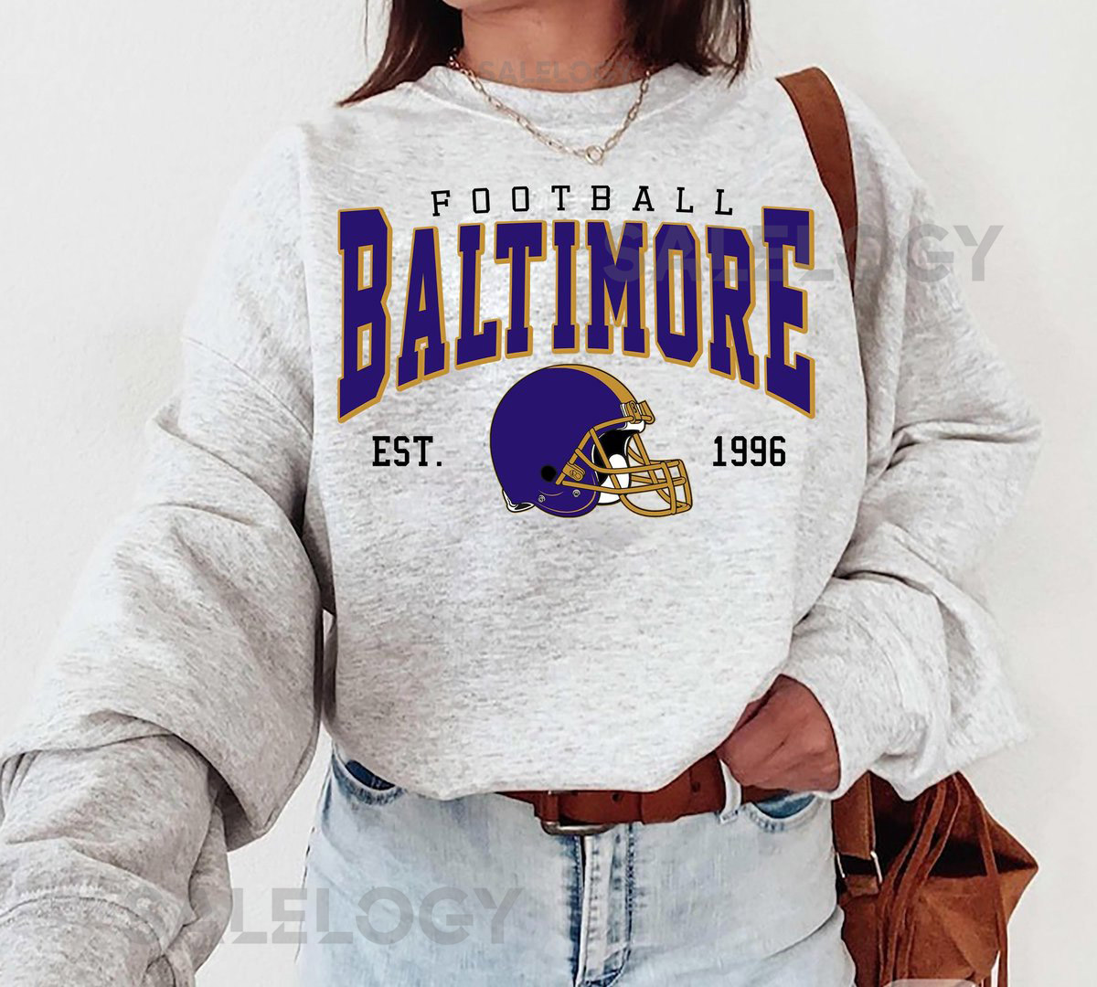 Baltimore Football Sweatshirt Retro Baltimore Fan Shirt Baltimore Mascot Hoodie Baltimore Raven Football Fan Shirt Baltimore Fan tee_70