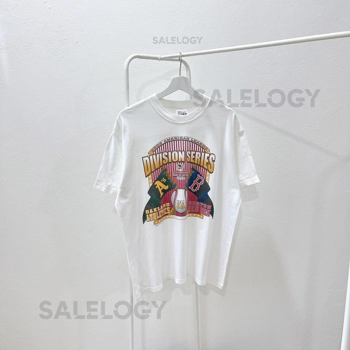 Vintage 2000s Oakland Athletics Vs Boston Red Sox T-Shirt MLB Hanes L_602