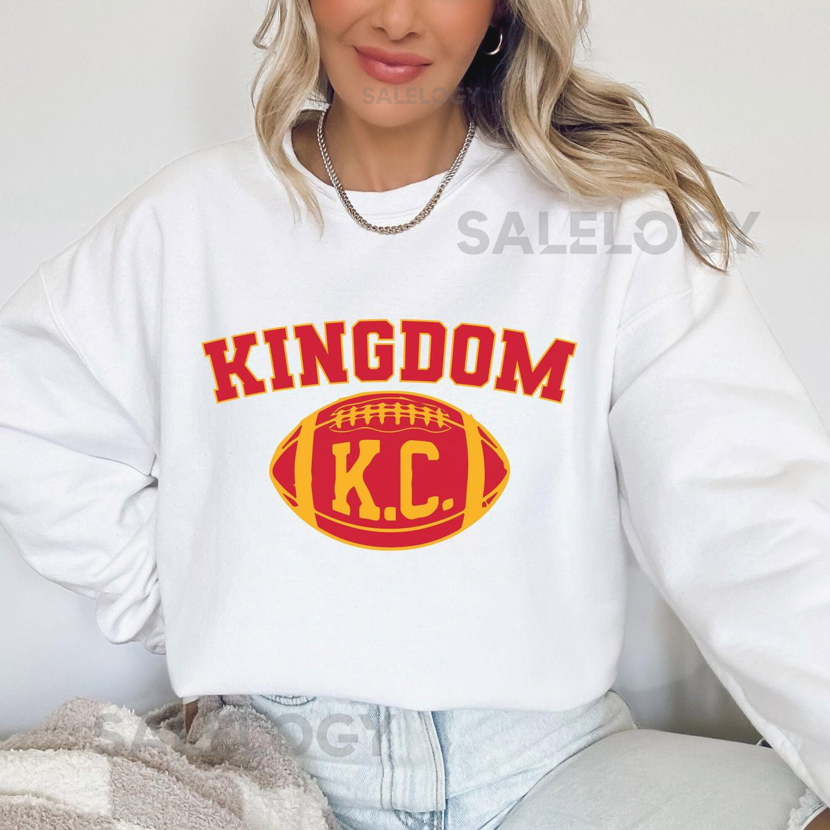 Kingdom Football Sweatshirt Kansas City Fan Tee KC Game Day Shirt Sunday Football Gift Retro KC Shirt Sporty Team Tee KC City Shirt_535