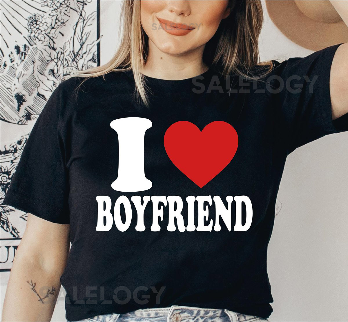 I Love My Boyfriend T shirt Valentine's Day Tee Boyfriend Shirt For Him E 521_216