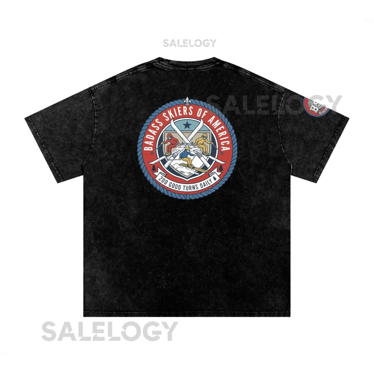 Badass Skiers of America   Acid Wash T_37