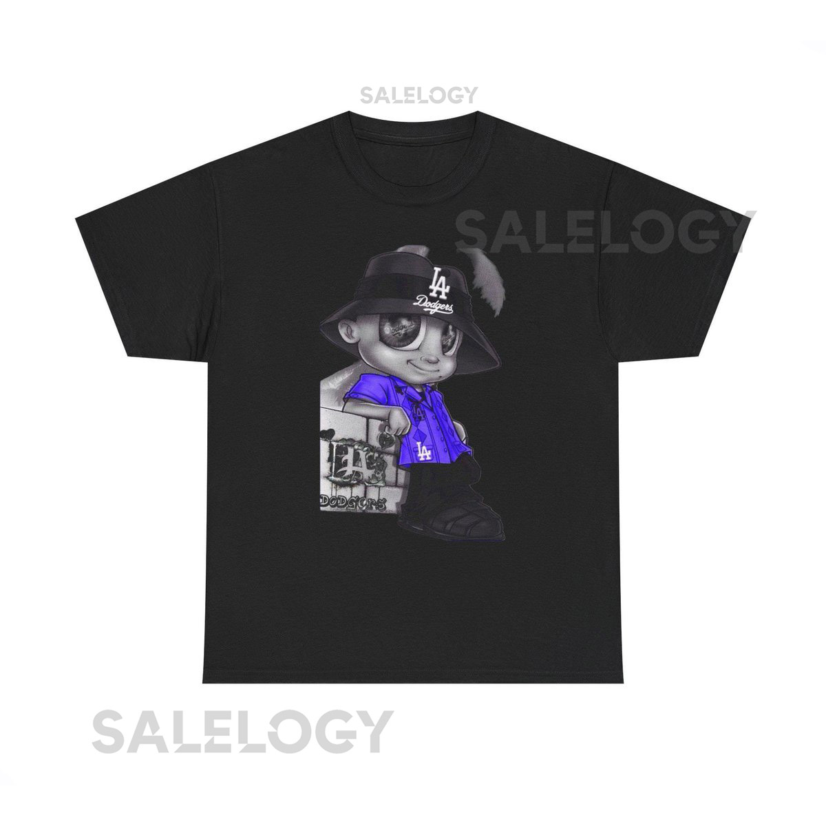 Cholo Homies Dodgers Fan T-Shirt LA Dodgers Crew Tee_81