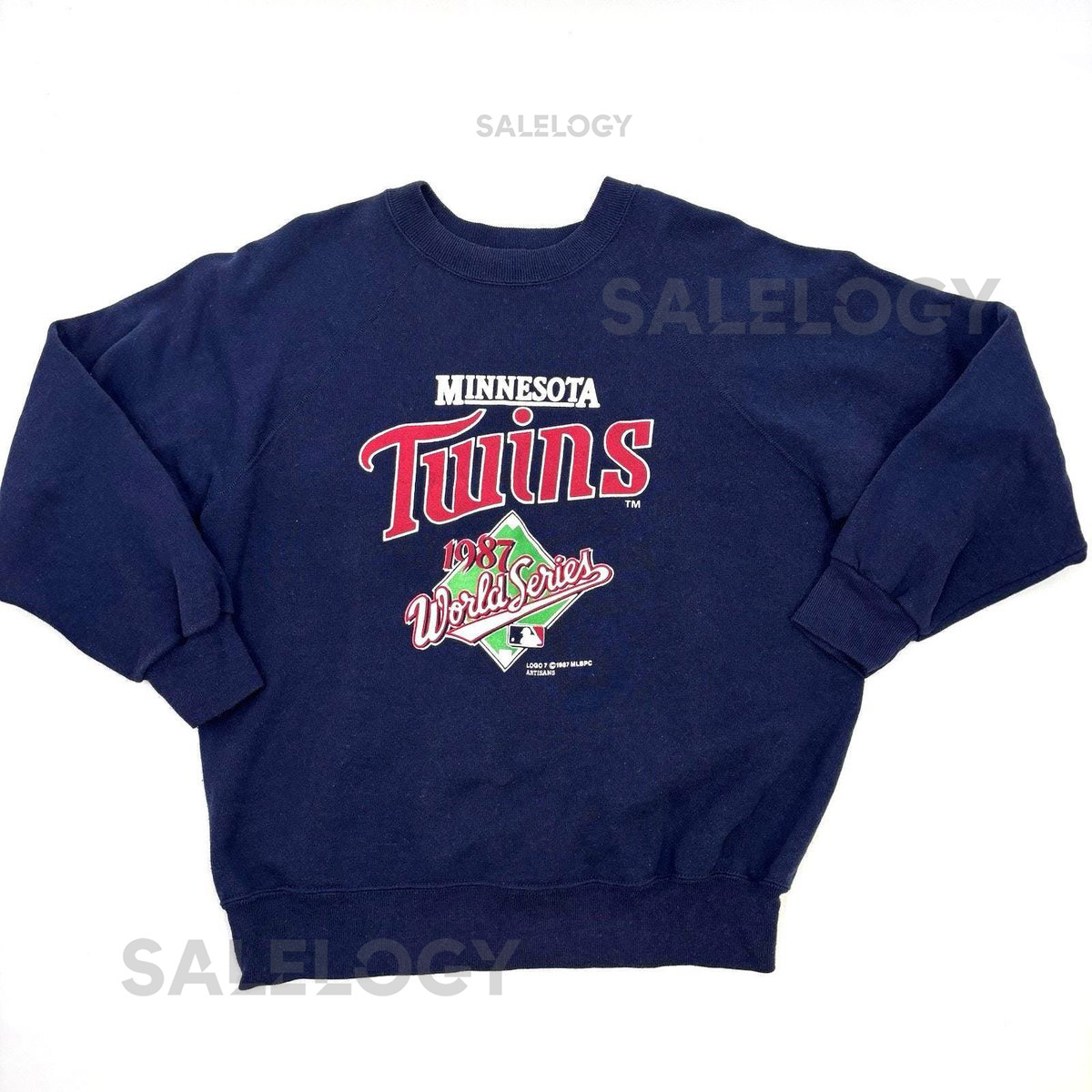 Vintage 1987 Minnesota Twins World Series Sweatshirt XL Logo 7 MLB Crew Neck VTG_864