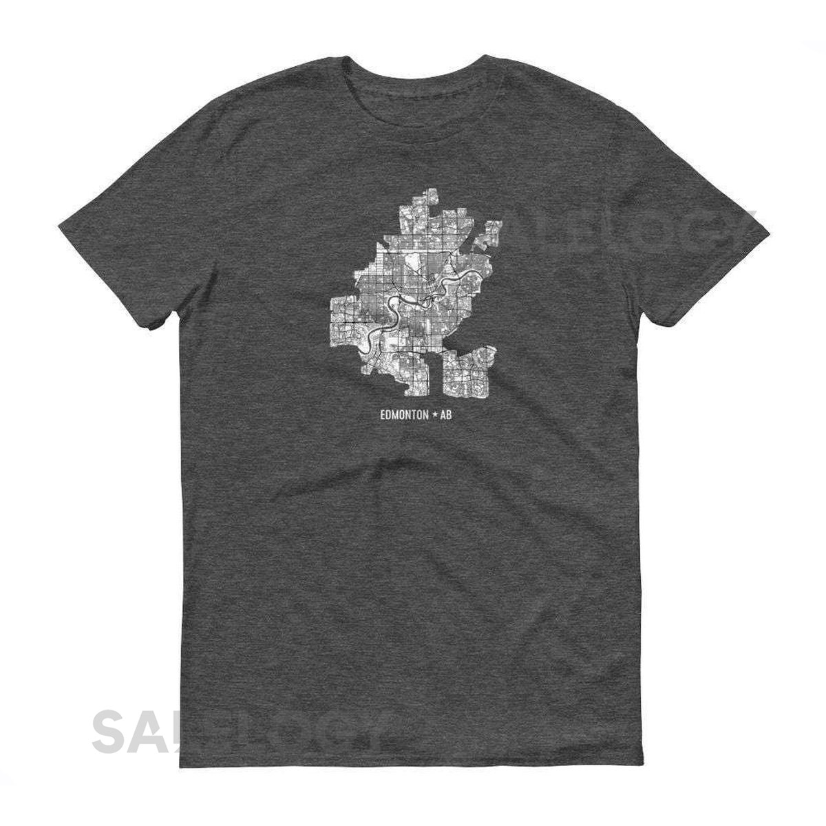 Edmonton Map Shirt Alberta Canada Tee_137