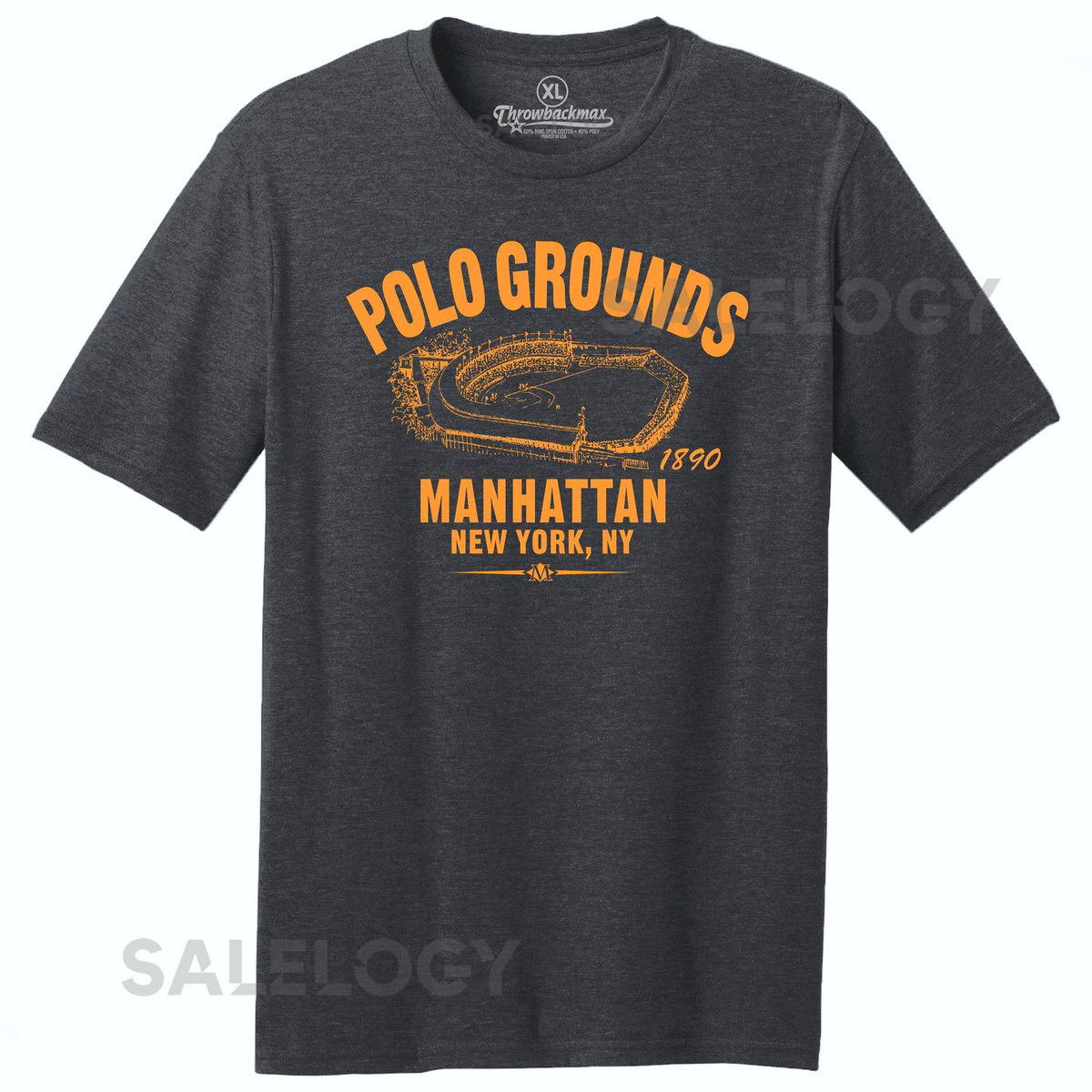 Polo Grounds 1890 T-Shirt New York Giants Baseball Tri-Blend Tee_71