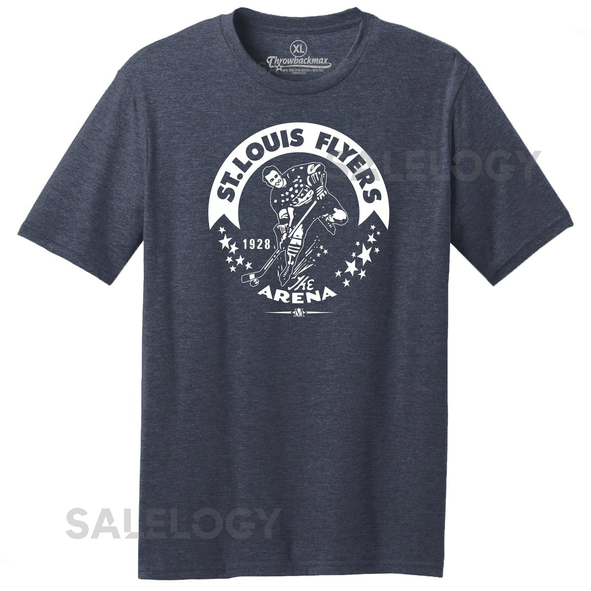 St. Louis Flyers 1928 Hockey Tri Blend Tee Shirt_525