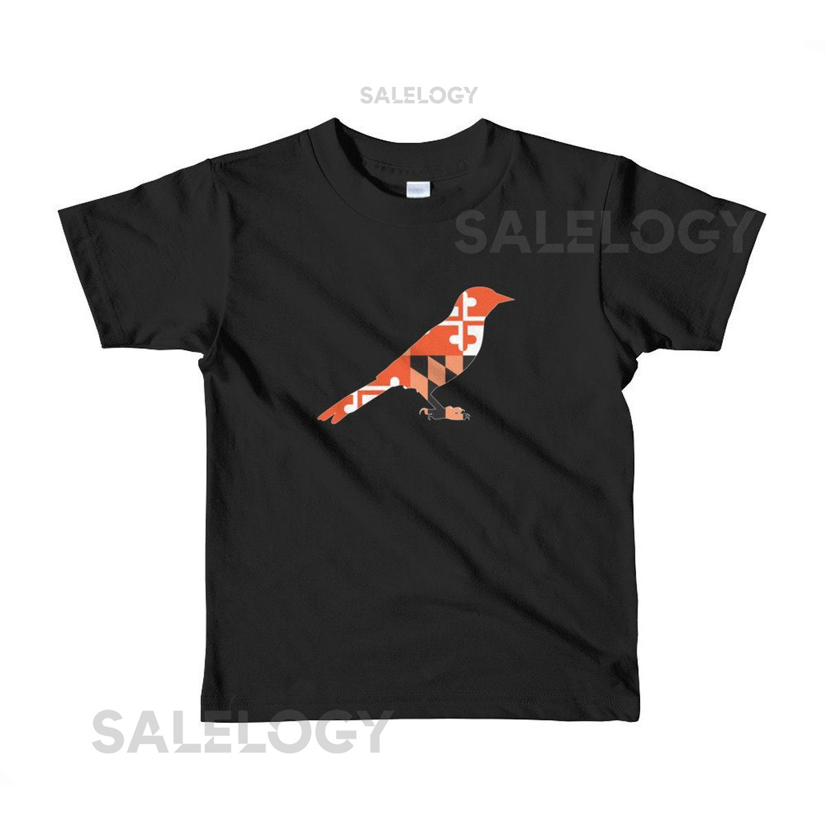 MD Flag Oriole Bird Youth Black_404