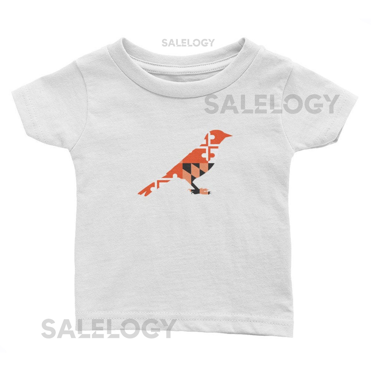 MD Flag Oriole Bird Infant T White_402