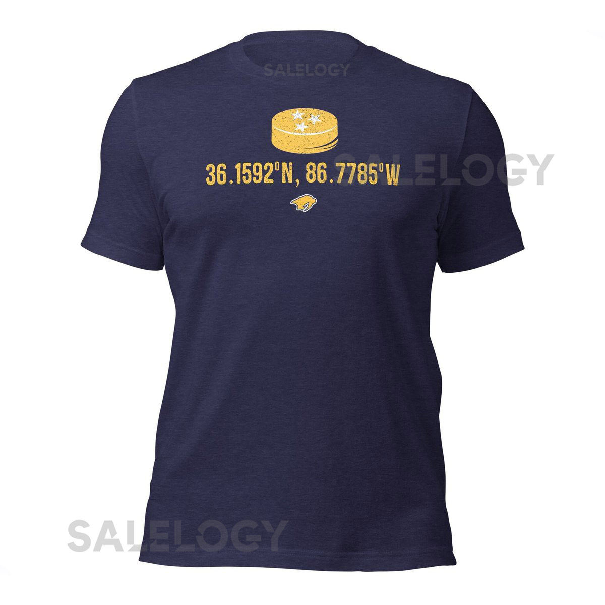 Bridgestone Arena Coordinates Nashville Predators Home Hockey Rink Unisex Adult T Shirt_67