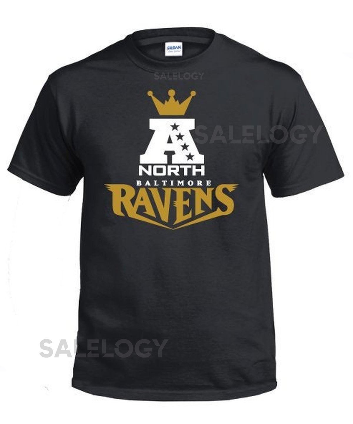 Baltimore Football AFC AFC North Champs NFL Kings of the North Baltimore Ravens Lamar Jackson Crew Neck T-Shirt_102
