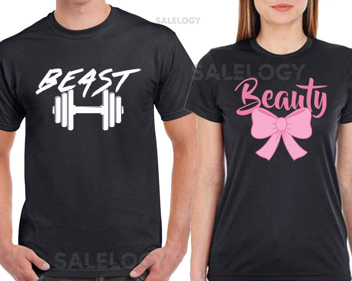 Beast Beauty Couple sleeveless Tank top Couple Valentines Day Beauty Couple Tank Tee Top Cotton Tank top Matching shirt Birthday Gift_70