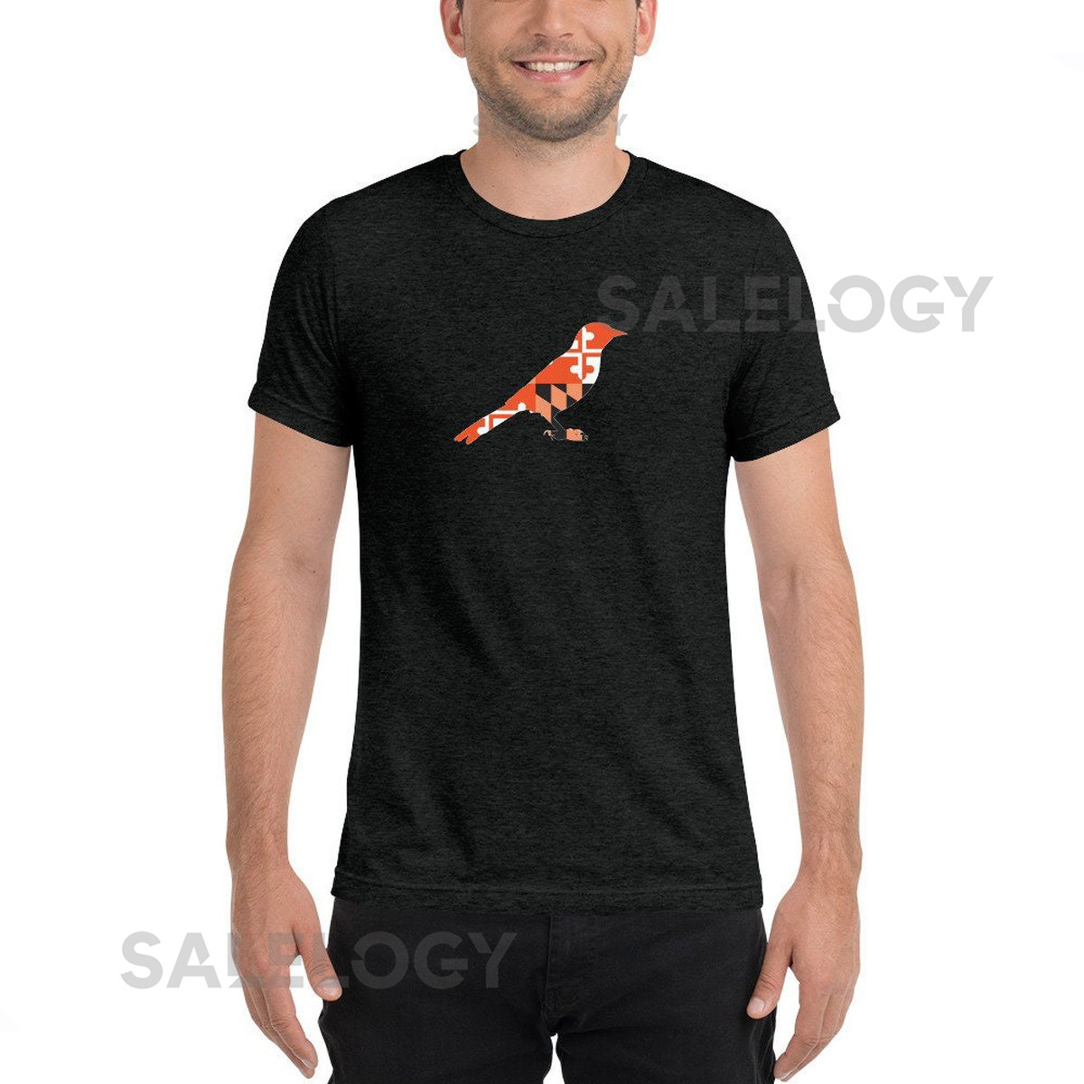 MD Flag Oriole Bird Unisex Tri-Blend_403
