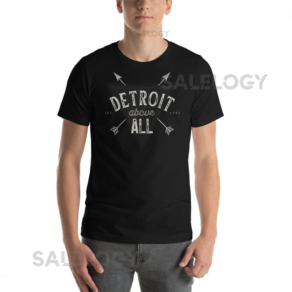 Detroit Above All Dark Mode T-Shirt_107
