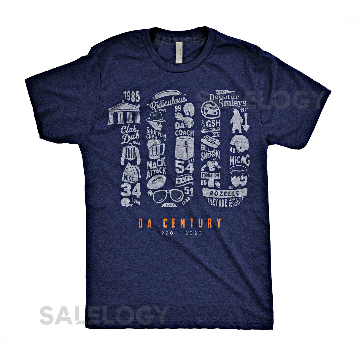 100 Da Century Chicago Bears T-Shirt_2