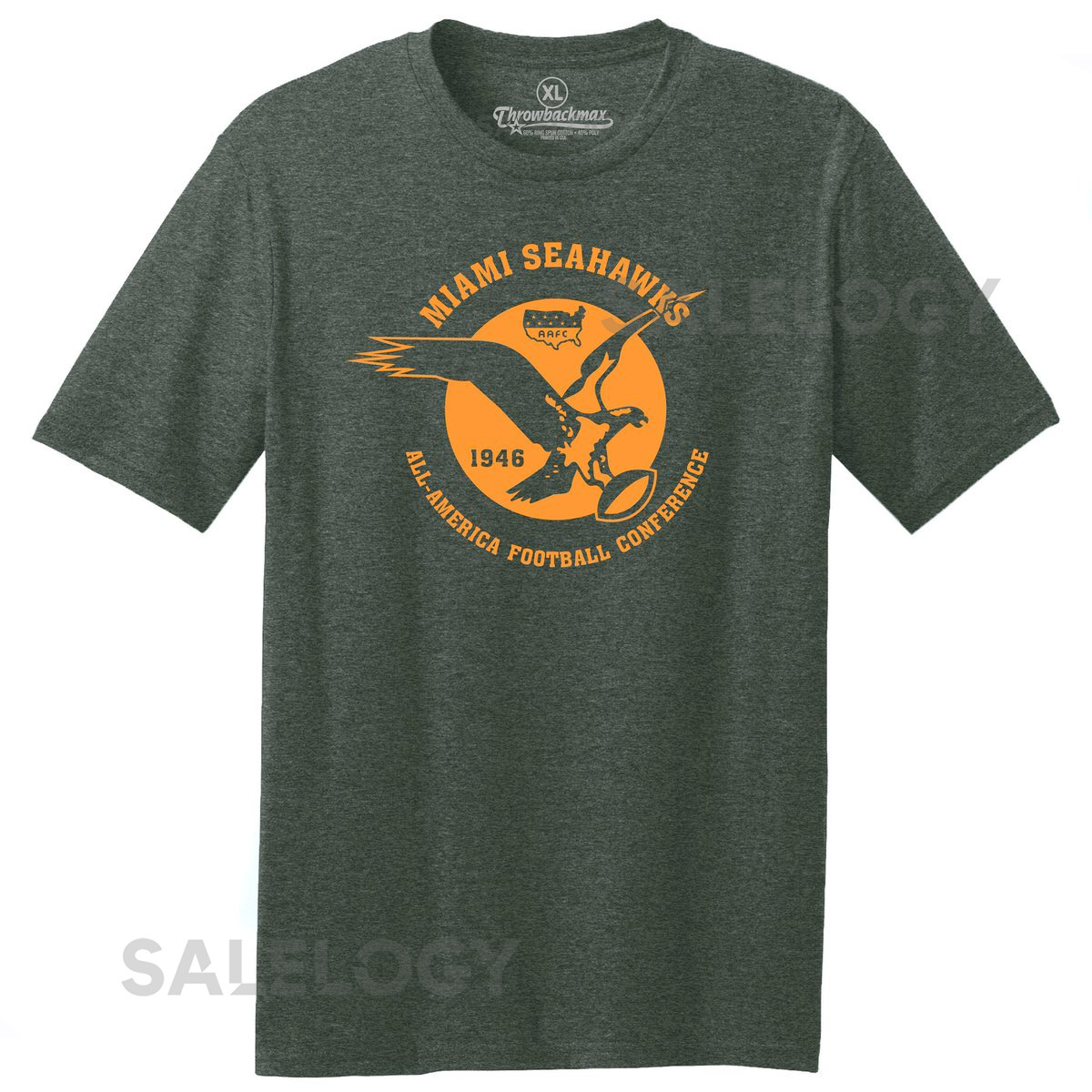 Miami Seahawks 1946 Tri-Blend Tee AAFC Football Classic_627