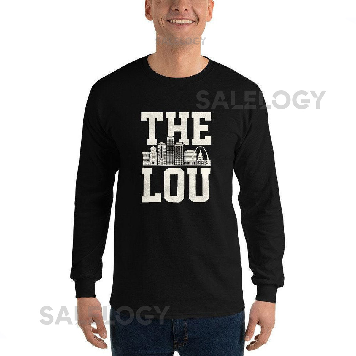 St. Louis Skyline The Lou Baseball Saint Louis Resident Mens Long Sleeve Shirt_541