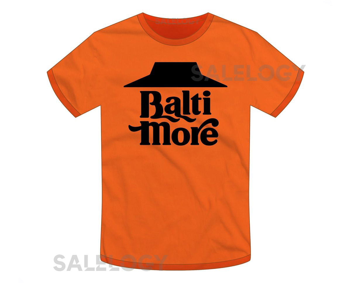 Baltimore Maryland -ORANGE SERIES- quotBmore Deliveryquot T-shirt Retro Baltimore Pizza Hut Dan Deacon Artscape Orioles Super Rad Design_82