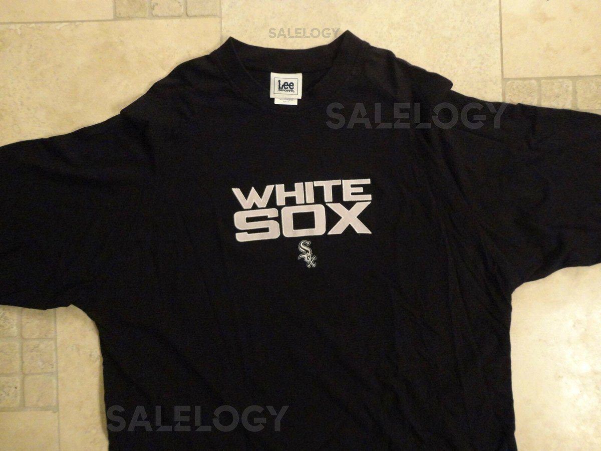 Vintage 90's Black Chicago White Sox MLB Baseball Lee Tshirt Adult XL Excellent_422