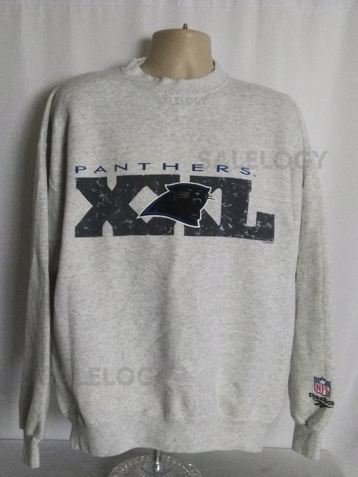 Carolina Panthers Reebok NFL Sweatshirt Gray XL_396