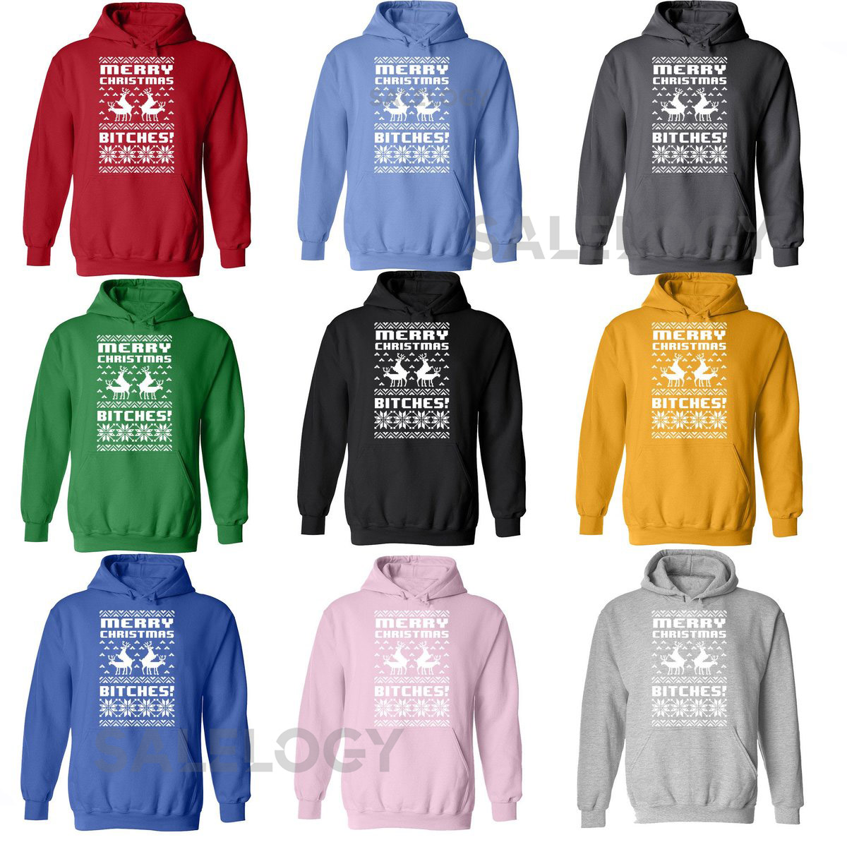 Merry Christmas Bitches Ugly Christmas Sweater Christmas Sweatshirt Funny Xmas Sweater Sweatshirt Hoodie_85