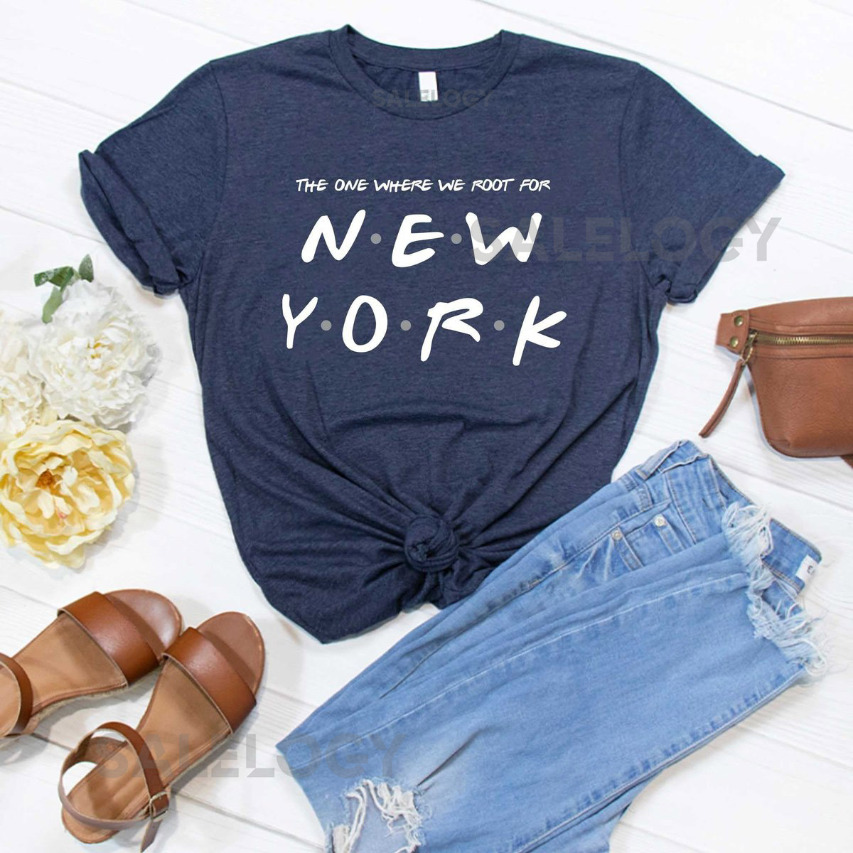 Friends TV Show New York Baseball Tee_459