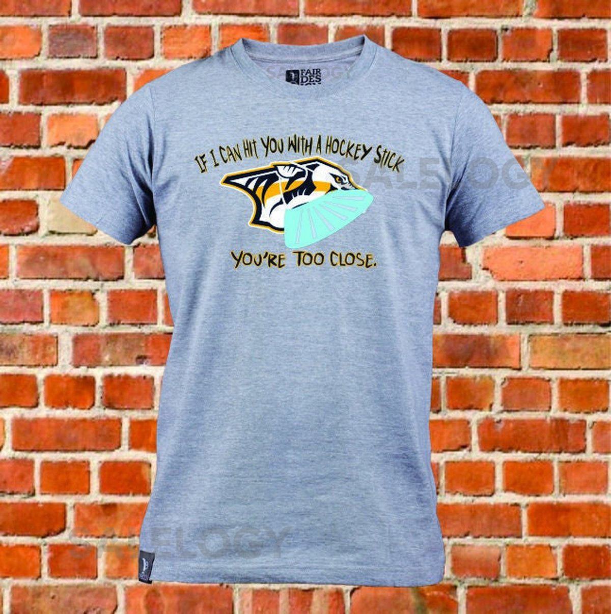 Nashville Predators Social Distancing Tshirt_335