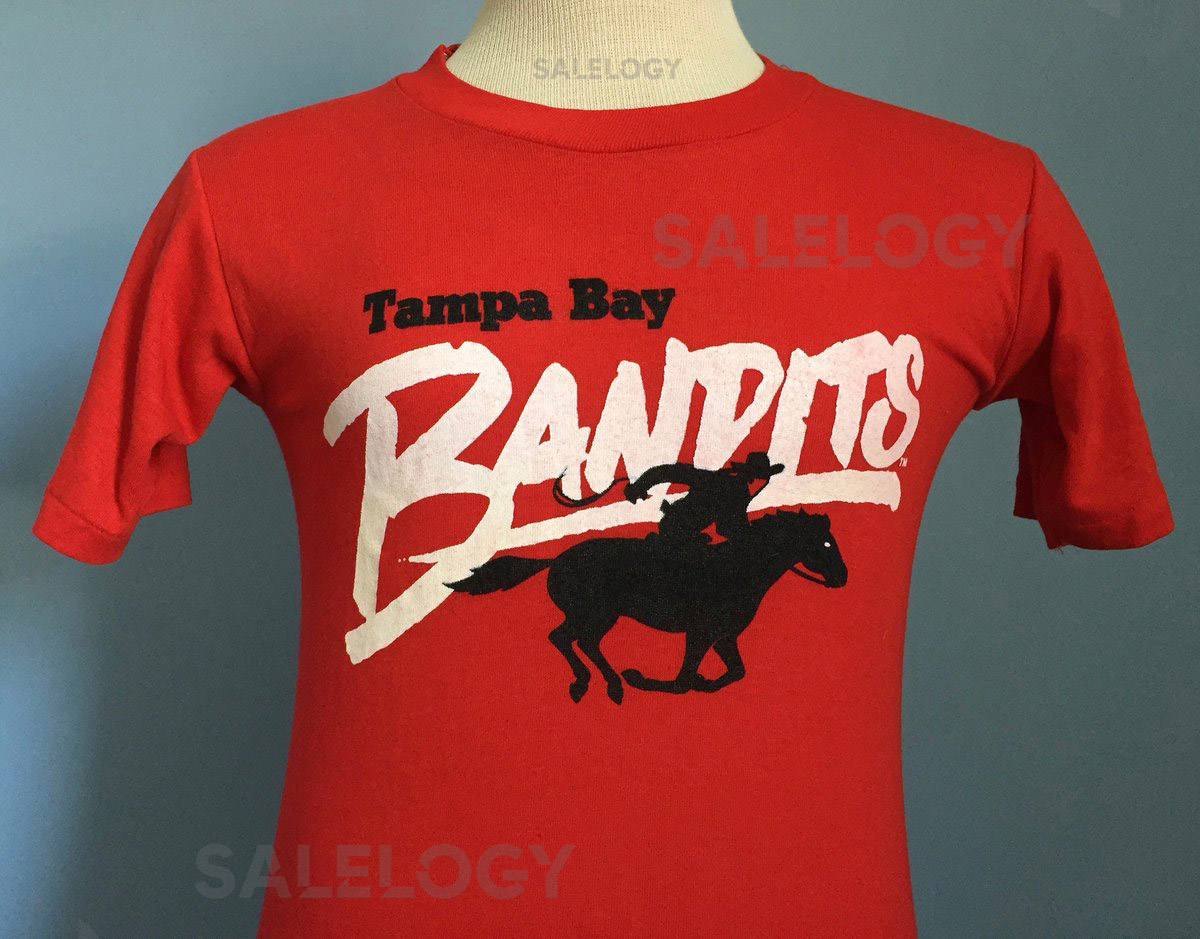 80s Vintage USFL Tampa Bay Bandits football T-Shirt - SMALL_9