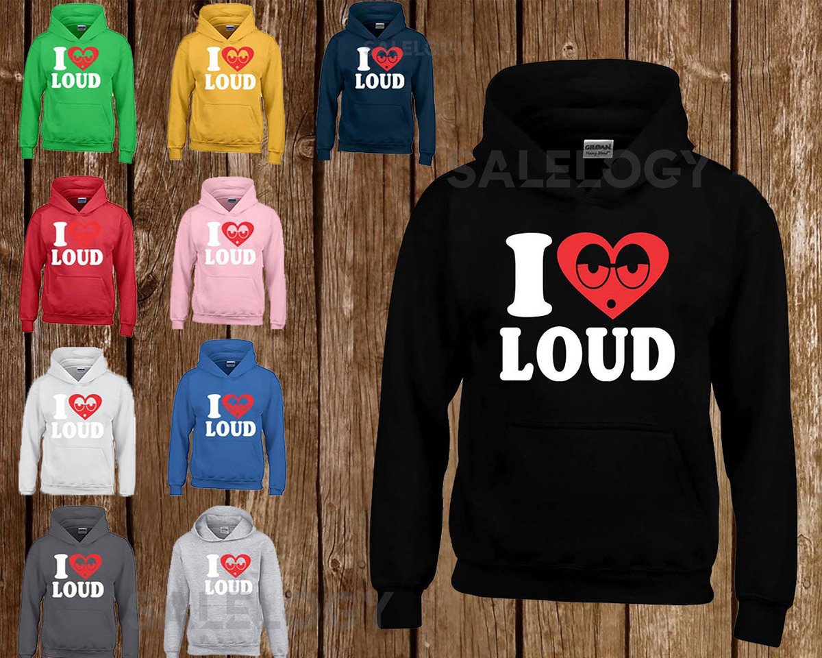 I Love Loud Long Sleeve Sweatshirt Hoodie Funny Party Multi-color Hoodie Hip Hop Hoodie Sweatshirt Valentine's Day Birthday Gift_60