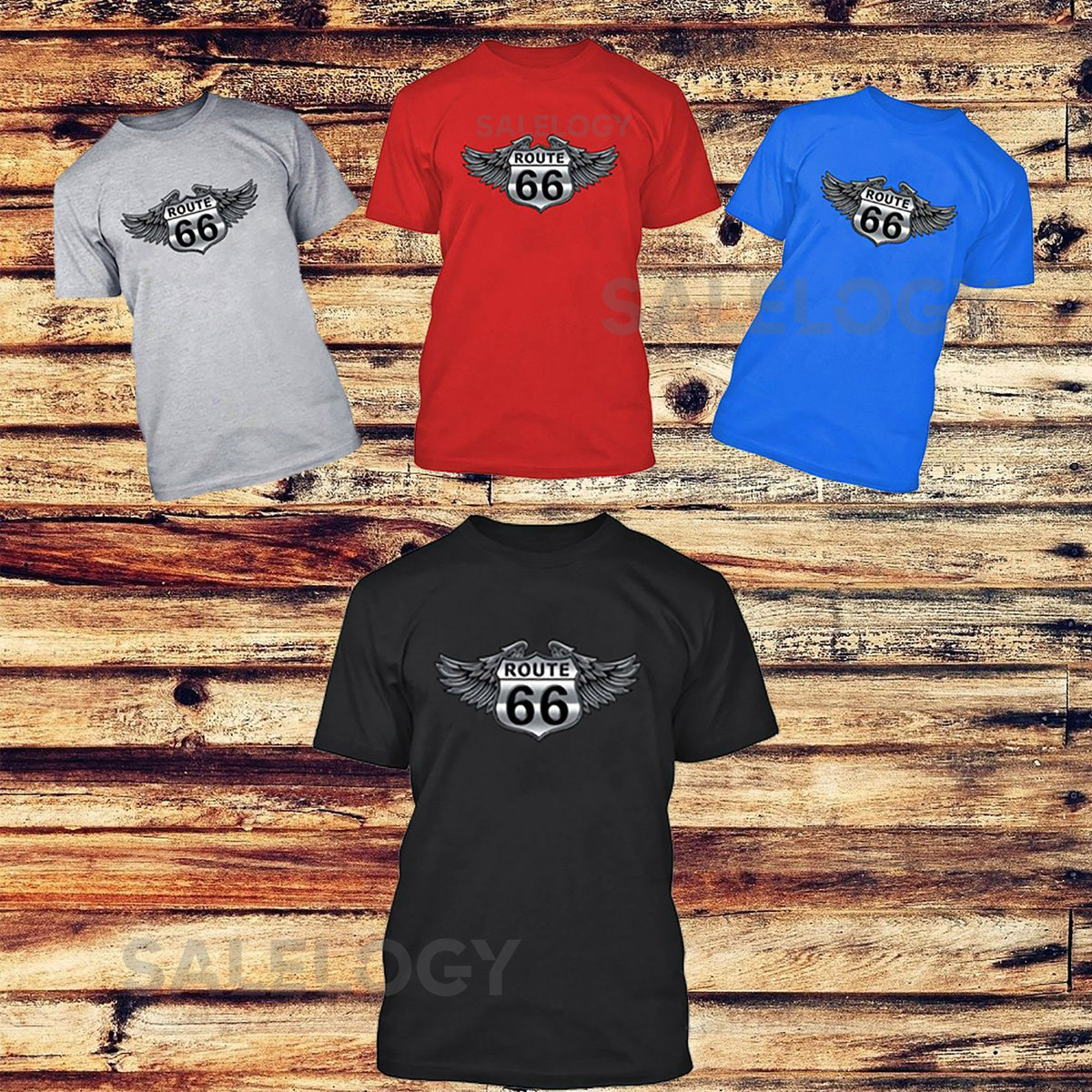 Route 66 Short Sleeve T-shirt Graphic Printed Tee Men T-shirt Kick On Route 66 Shirt Unique T-Shirt Gift for Him Birthday Gift_895
