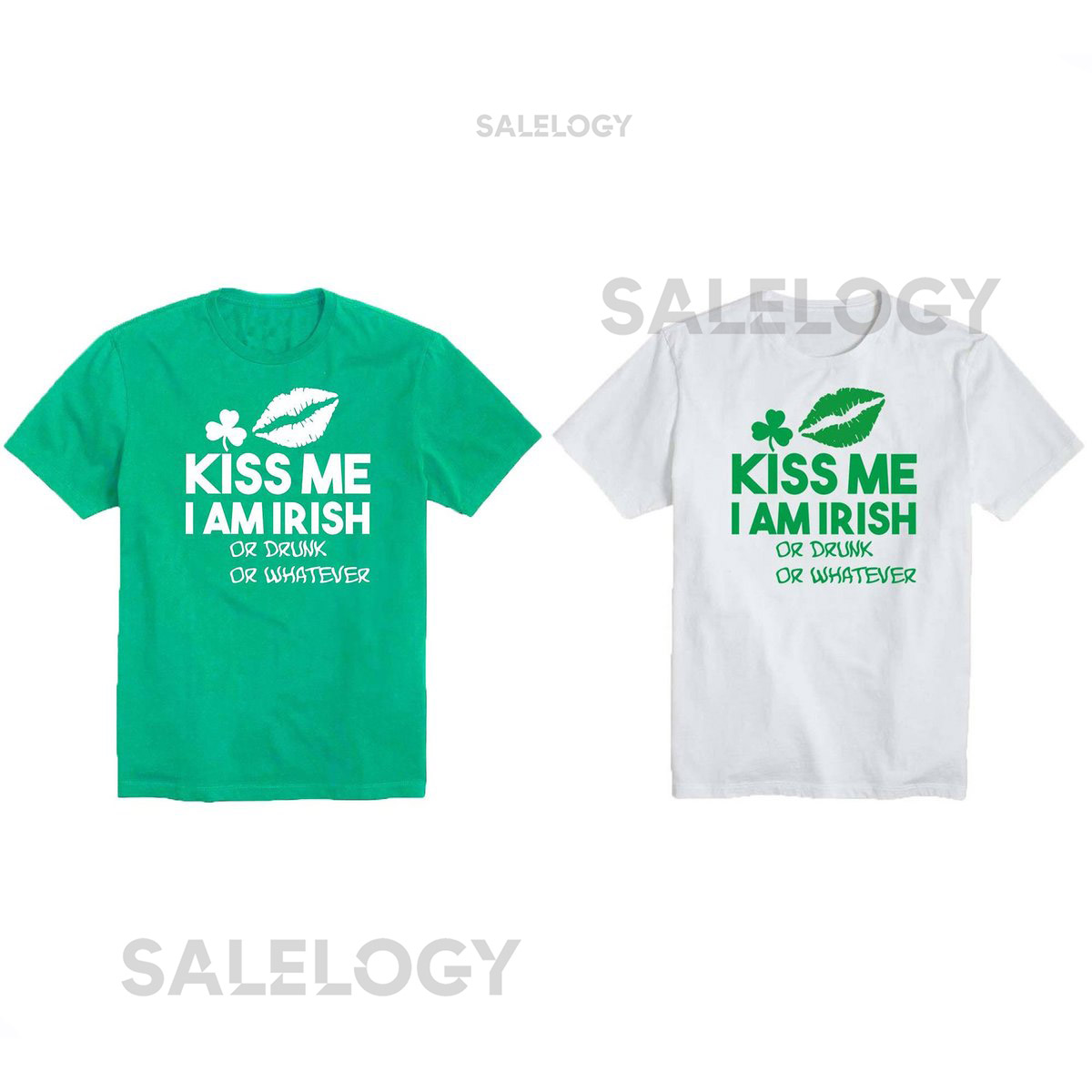 Kiss Me I Am Unisex Adult T-shirt Irish or Drunk or Whatever St. Patrick's Day Classic T-shirt Irish Beer Party Irish Party Shamrock_618