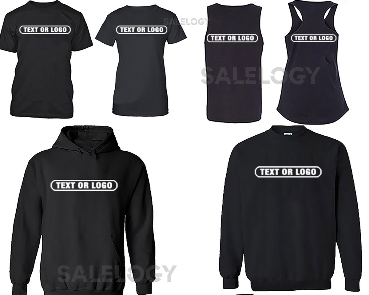 Customized Custom T Shirt Name Logo Print Shirt Sweatshirt Hoodie Printing All Garments All Colors All Size_30