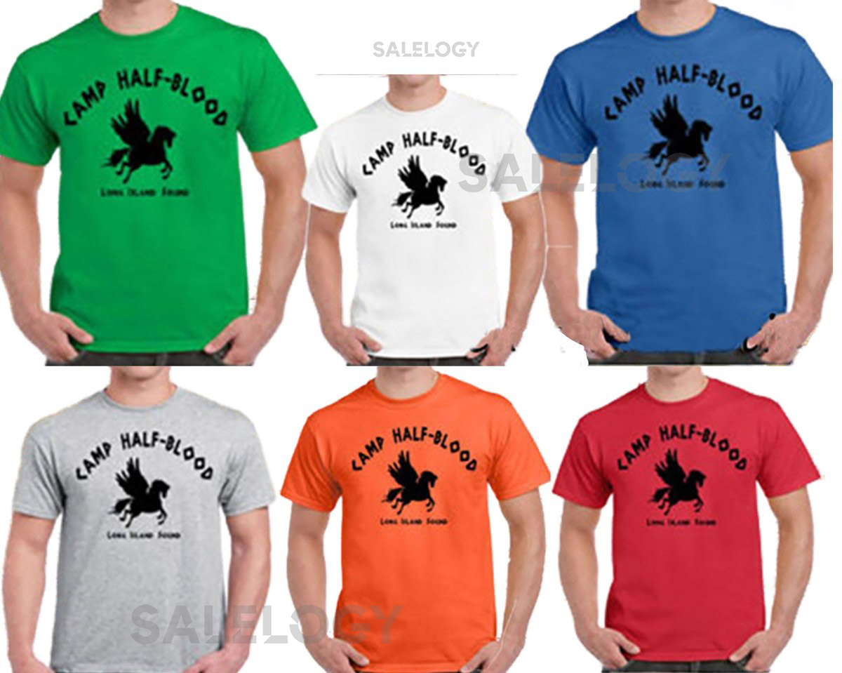 Camp Half-blood Men Short Sleeve T-shirts Long Island Sound Fashionable Tee Demi-god Greek Gods Tees Multi-color Shirt Birthday Gift_183