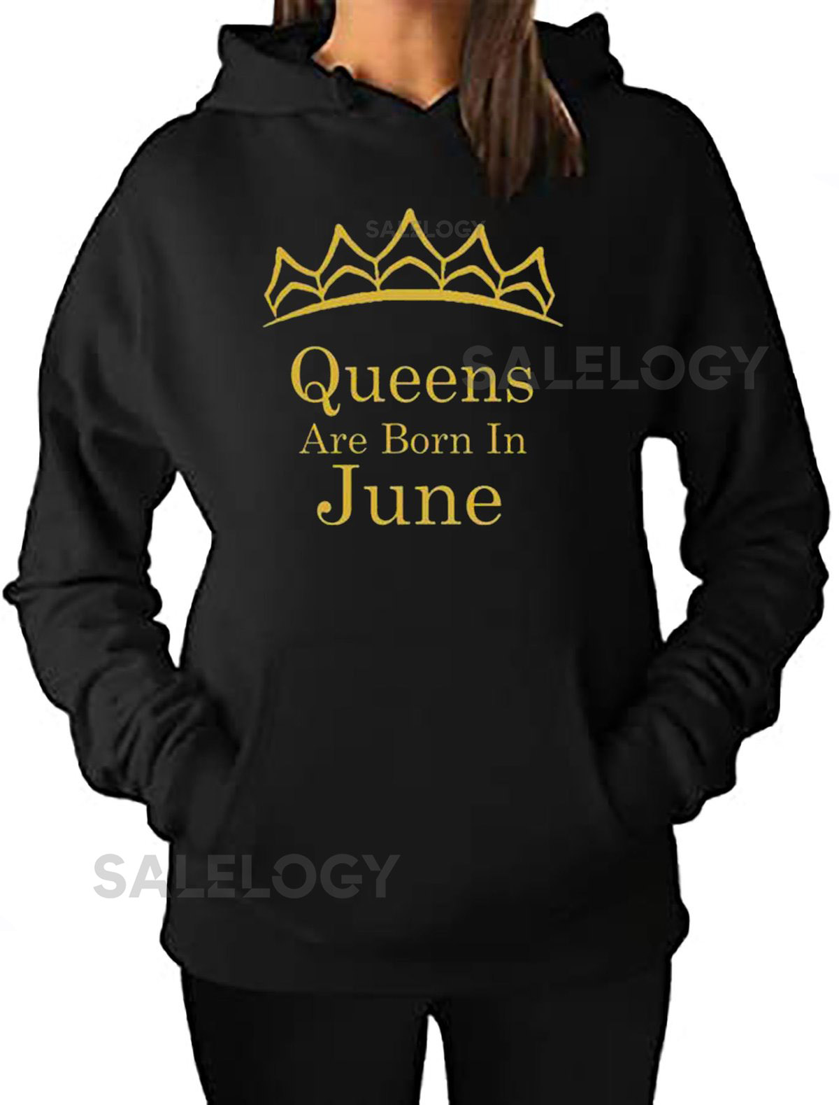 Tiara Queens Are Born In JUNE HOODIE Sweatshirt Best Birthday GOLD Logo Queen Hoodie Sweater_127
