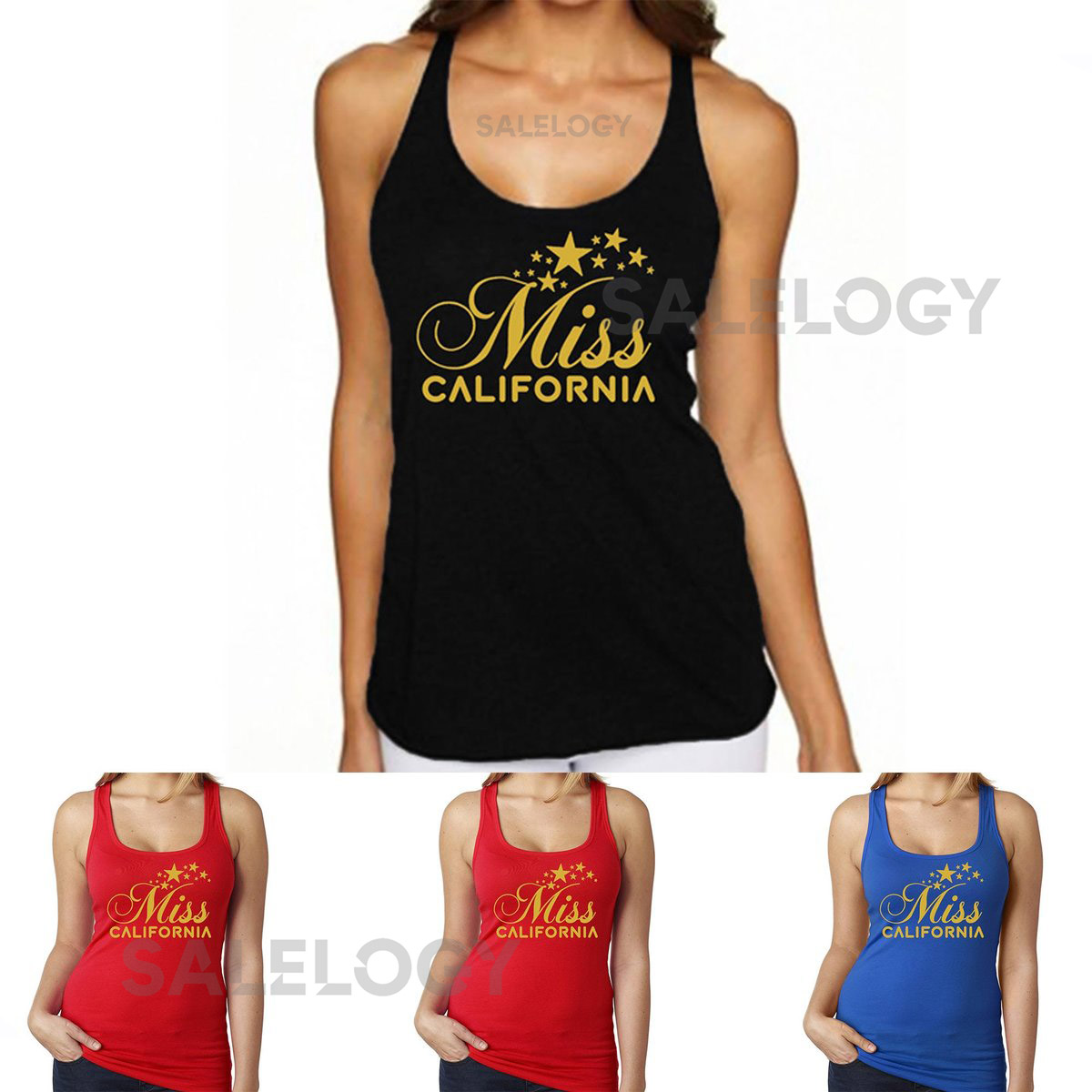 Miss California TANK TOP She is Miss Cali Girl Funny Fancy Tank Top Party Tank_687